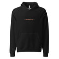 Black hoodie with orange text reading ✳ Boondoggling...