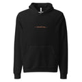 Black hoodie with orange text reading ✳ Canoodling...
