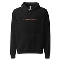 Black hoodie with orange text reading ✳ Combobulating...
