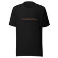 Black tee with orange text reading ✳ Discombobulating...