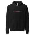 Black hoodie with orange text reading ✳ Lollygagging...
